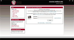 Desktop Screenshot of courses.wallace.edu