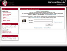 Tablet Screenshot of courses.wallace.edu